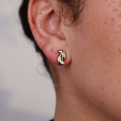 Twist & Turn Earrings Gold